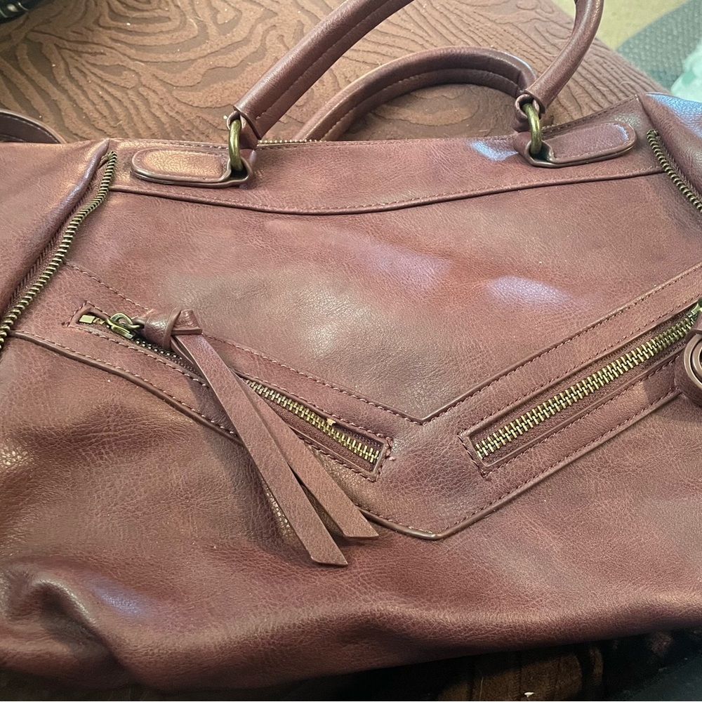 Urban Expressions Mauve Shoulder Bag satchel bag